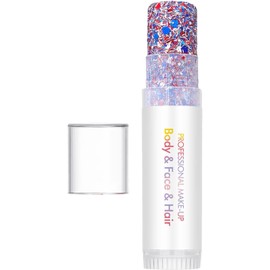 Purpurina Facial y Corporal Accesorios de Vestir Rojos Blancos y Azules Barra De Purpurina Corporal Patriótica Para Mujeres Hombres Niñas Niños Desfiles Conciertos Partidos De Fútbol