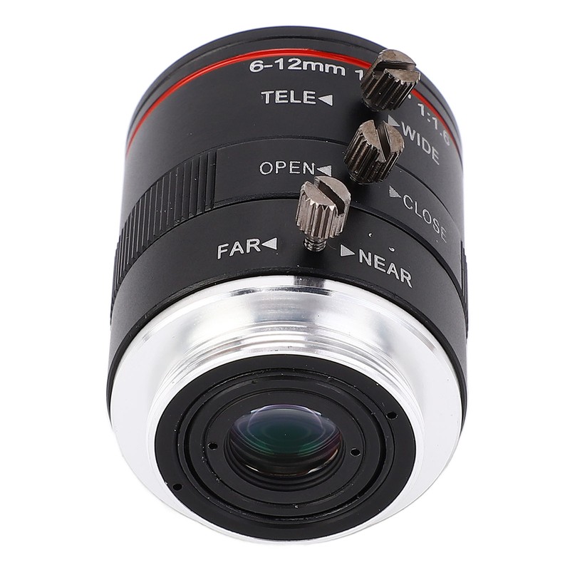 Zoom Industrial Lens 6‑12mm 1/1.8 3MP Manual Focus Lens Aluminium
