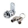 MEI-Cam Lock-KA Vending Machine Lock 7/8" with Tubular Keyway and Chrome Finish, Keyed Alike, 1452
