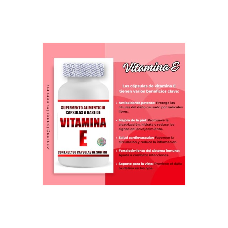 IsaaQuim | Pack 2 Frascos de Vitamina E 11 mg