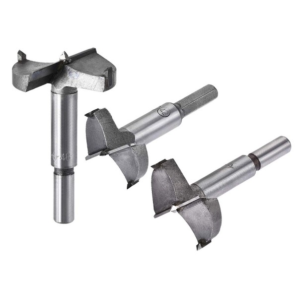 sourcing map Forstner Wood Boring Drill Bits 42mm 45mm 48mm