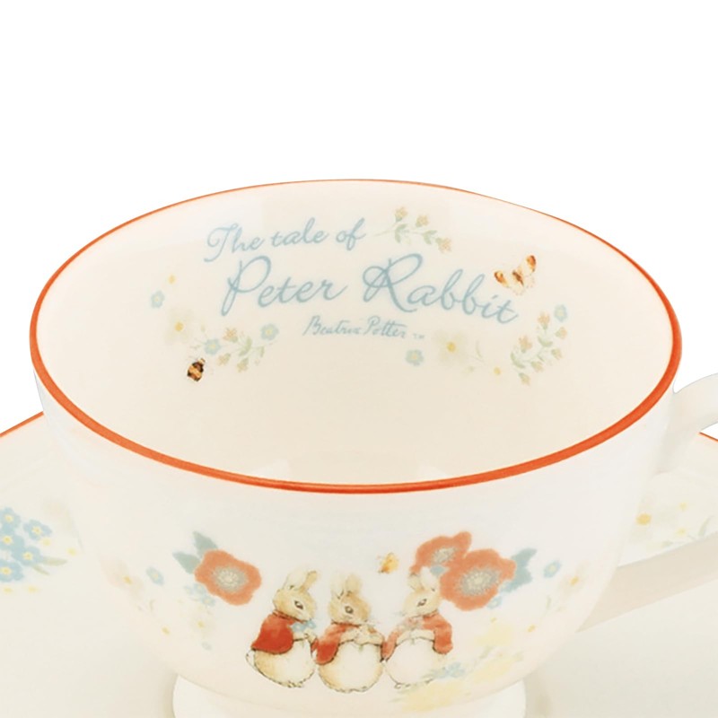 Yamaka Shoten Peter Rabbit Tea Cup & Saucer, 7.8 fl