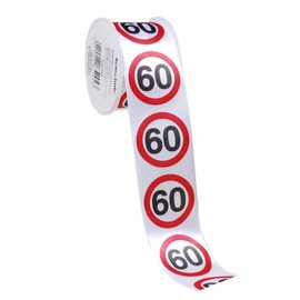 Udo Schmidt GmbH & Co Satin-Geschenkband 60. Geburtstag Weiss-rot-schwarz 3mx4cm Einheitsgröße