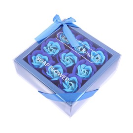 Abaodam Decorative Soap Rose Flower Box Realistic Flowers for Valentine Day Mother Day Birthdays Special Occasions Scented Arrangement for Your Loved