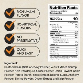 Japanese Seafood Coin Dashi Stock (4g/20 Count) - Dissolve Umaimi Dish Soup Stock, All natural Ingredient for Ramen Broth, Miso Soup, Asian Soup Base Stock, Korean broth tablet