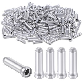 Molain 200Pcs Bike Cable End Caps, Alloy Cable End Crimps, Bicycle Cable End Caps for Road Mountain Bike End Cap Shifter Crimp Cable Ends
