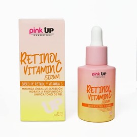 PINK UP | Retinol Vitamin C Serum | Suero Facial Antimanchas y Antiedad | Ilumina y Reafirma la Piel | Minimiza Arrugas y Poros | Retinol | Vitamina C Serum Facial | Modelo PKSK08