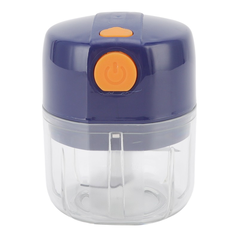 Garlic Chopper Electric Portable Blue 3 Blade Design 250mg Capacity