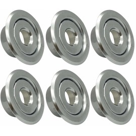 Patra 1/2" IPS Fire Sprinkler Head Semi-Recessed Escutcheon Two Piece Cover R (6 Pack)