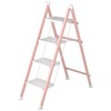 DIAMONDFORGE 4 Step Ladder, Folding Step Stool with Anti-Slip Wide