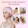 Long Satin Bonnet for Women, pink