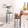 Feelava 2 Pack Stainless Steel Kitchen Utensil Holder for Organizing