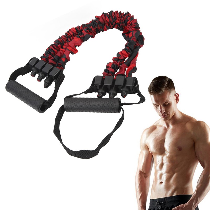 Chest Expander Adjustable Latex Nylon 3 Tube Chest Expansion Muscle