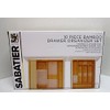 Sabatier 10 pc Bamboo Drawer Organizer Set with 8 Plastic