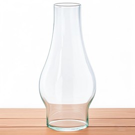 JIAOGEPENGYOU Oil Lamp Chimney Replacement,3 Inch Fitter x 8.3 Inch Tall Kerosene Lamp Globe,Clear Glass Light Globe,Hurricane Lamps Globes Shade Cover,Glass Chimney for Oil Lamps for Indoor Use