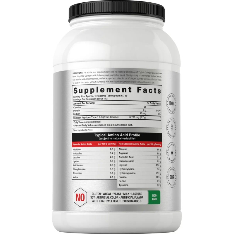 Horbaach Péptidos Colágeno Polvo 40 Oz Sin Sabor