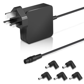 65W 45w Universal Laptop Charger for ASUS VivoBook ZenBook NoteBook Imaginebook Chomebook Asus PRO/F/K/R/Q/TP/X Series, Le novo Ideapad 100 Series, Notebook Power Cord Supply with 5 Different Tips