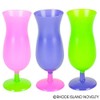 8 Inch Plastic Neon Hurcane Glasses One Dozen