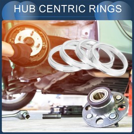 INFINAUTO Hub Centric Rings, 56.1mm ID to 64.1mm OD Vehicle Wheel Hubrings Aluminum Alloy, 4 Pcs