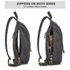 S-ZONE RFID Crossbody Sling Backpack Water Resistant Canvas Men Shoulder