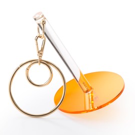 YOJOB Yarn Holder for Crocheting & Knitting, Portable Wrist Yarn Spinner for Big or Small Yarn Balls, Ideal Crochet Kit for Crafters (Round-Orange)