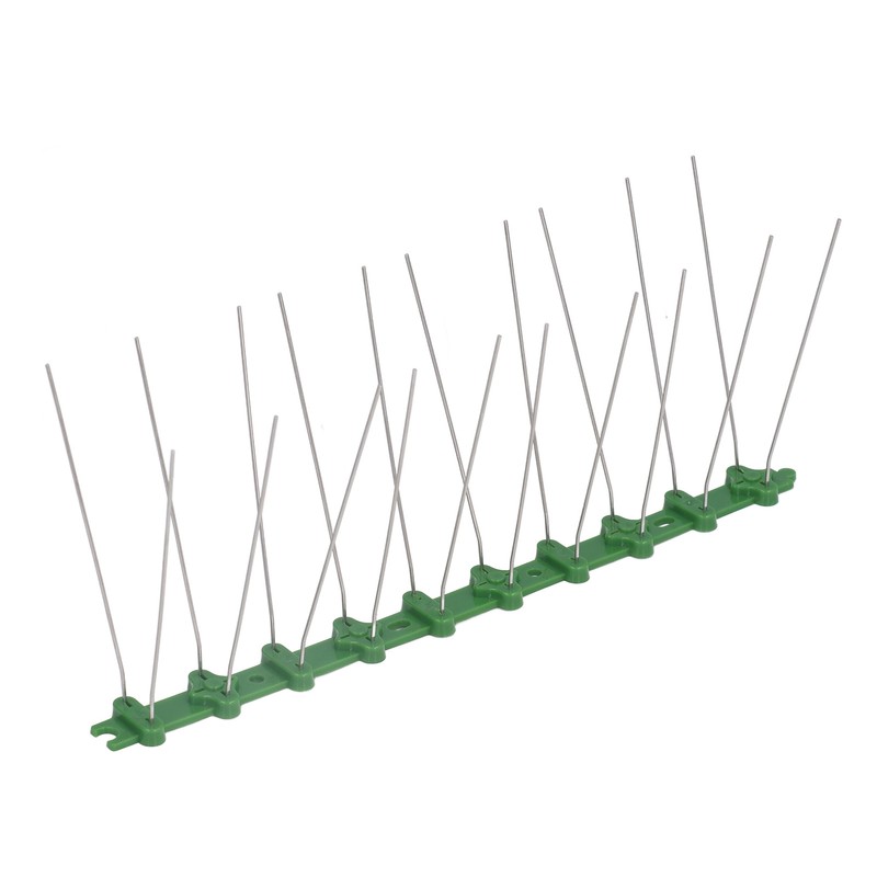12Pcs Stainless Steel Bird Deterrent Spikes 25cm Anti Cat Crawling