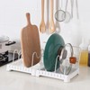 Multifunction Standing Cutting Board Storage Rack Pan Pot Lid Stand