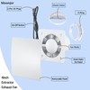 4inch Exhaust Fan, Window Wall Mount Vent Extractor Fan w/Button