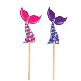 Mermaid Tail Cupcake 26 Toppers Birthday Party Supplies 26 Ct