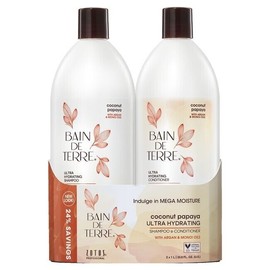 BAIN DE TERRE Coconut Papaya Ultra Hydrating Liter Duo 33.8 oz