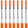 30G 5/16 Inch(8mm) 1/2ml Lab Disposable Syringe with Measurement, Individually