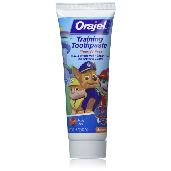 Orajel Toddler Training Toothpaste Tooty Fruity Flavor 1.50 Oz (Pack of 3)