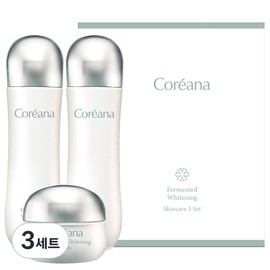 Koreana fermented whitening 3-piece set, 3 sets / 코리아나 발효 화이트닝 3종 세트, 3세트