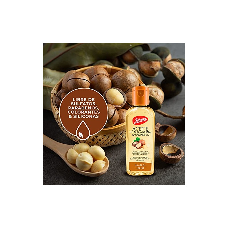 Jaloma | Aceite de Macadamia, para Piel, Nutrición Profunda, 120ml