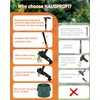 Stand Up Weed Puller Tool with Adjustable Long Handle and