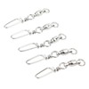 50Pcs High Strength Fishing Snap Swivels Stainless Steel B Type