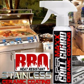 SUPERMAXX BBQ GRILL STAINLESS STEEL GRILL POLISH CERAMIC COATING STAIN HEAT RESISTANT