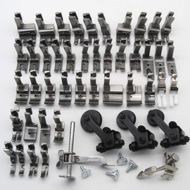 CKPSMS Brand - #KP-SNPF51 Practical Presser Feet Set&Seam Guide Compatible with JUKI Brother Singer CONSEW HIGH Shank (KP-SNPF51)