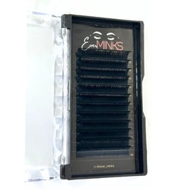 EVERMINKS Cashmere Volume Lash Extensions D 0.05 Thickness (13-19mm), Black Velvet Eyelash Trays, Lash Tech Supplies (0.05 D, 13MM)