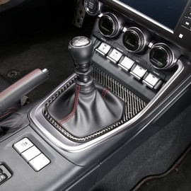 CHEAYAR Carbon Fiber Car Gear Shift Panel Frame Cover Interior Trim Sticker Compatible with Subaru BRZ Scion FR-S Toyota GT86 2022, Car Interior Gear Shift Frame Trim Sticker