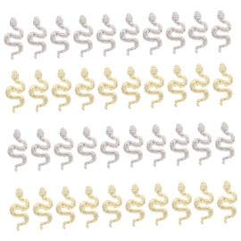 Baluue 40pcs Snake Nail Charms Nail Art Decor Accessories for Manicure Unique Chic Design for Parties