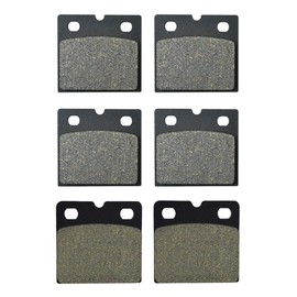 AHL 3 pairs of front and rear brake pads for K75/75-S 1990-1996 / K75 RT 1989-1996 / K75 S 1988-1995/ K100/2 1988-1990 / K100 LT 1988-1991 K10 0 RS/RT 1988-1989