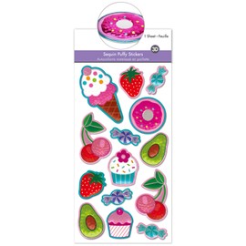 Ice Cream Stickers for Girls Kid Puffy Stickers for Kids Rainbow Stickers for Kids Girl Stickers Sparkle Stickers 3D Stickers for Kids Stickers for Girls 10-12 Sparkly Stickers Shiny Stickers Girls