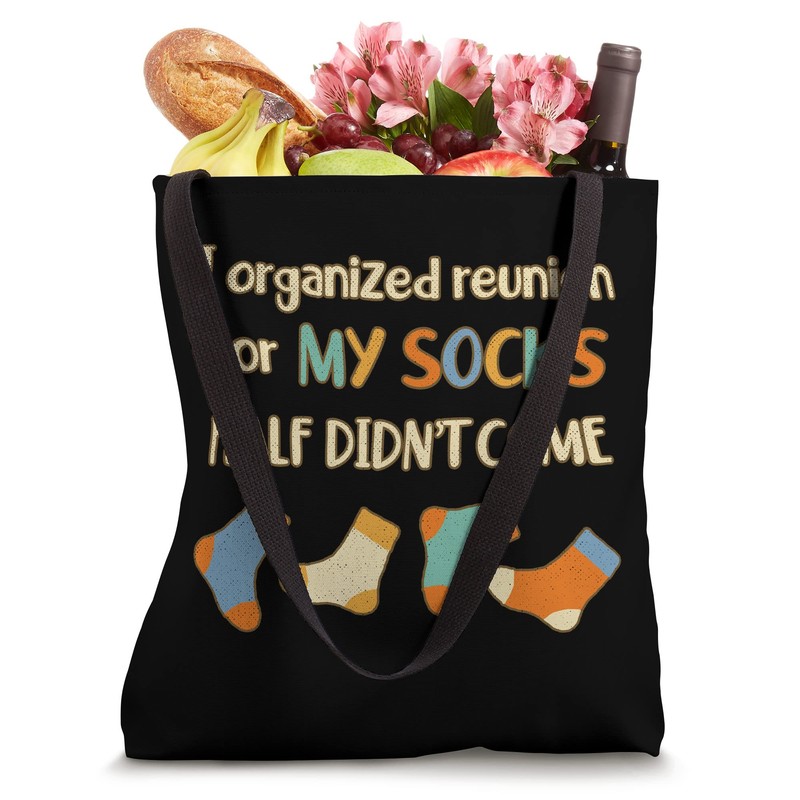 Missing Socks Reunion Funny Laundry Bag Missing Socks Tote Bag