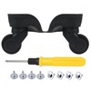 1 Pair Replacement Wheels for Luggage 360 Swivel Dual Suitcase