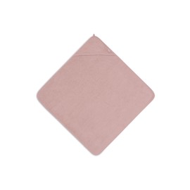 Jollein Hooded Towel Baby - Terry Towelling, Wild Rose - 100% Cotton - 75 x 75 cm - Oeko-Tex Certified - Baby Towel with Hood for Girls and Boys