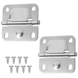 Gosknor 2pcs Cooler Hinges for Coleman 5235 6262 6270, Stainless Steel Hinge Replacement with 8 Screws Camping Coolers Accessories