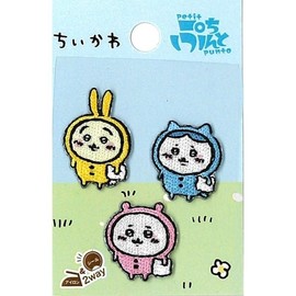 Patch "Chiikawa Petit Seal & Iron Patch Pajama Party GW-9013" Kokka