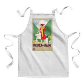 Fabulous Kinderküchenschürze - Malen Brides Les Bains Plakat Vintage Tourismus Art Deco - Premium Qualität