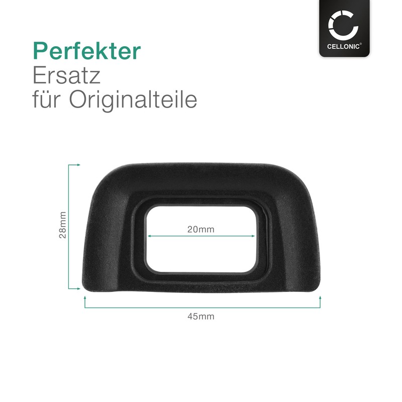 CELLONIC Viewfinder Eyecup Compatible with Nikon D3000 D3100 D3200 D40x